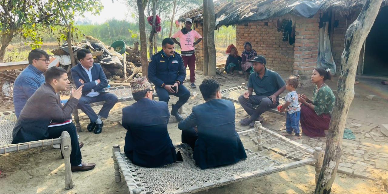 बर्दिया घटनाबारे गठित छानविन समितिद्वारा स्थलगत अध्ययन सुरु