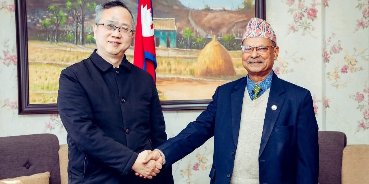 कृषिमन्त्री डा परियार र राजदूत चेन सङबीच भेटवार्ता