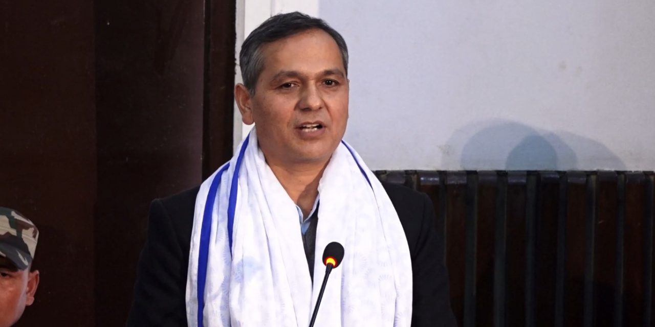 सुशासन र सेवा प्रवाह सुदृढीकरण सरकारको प्रमुख लक्ष्य : गृहमन्त्री अर्याल