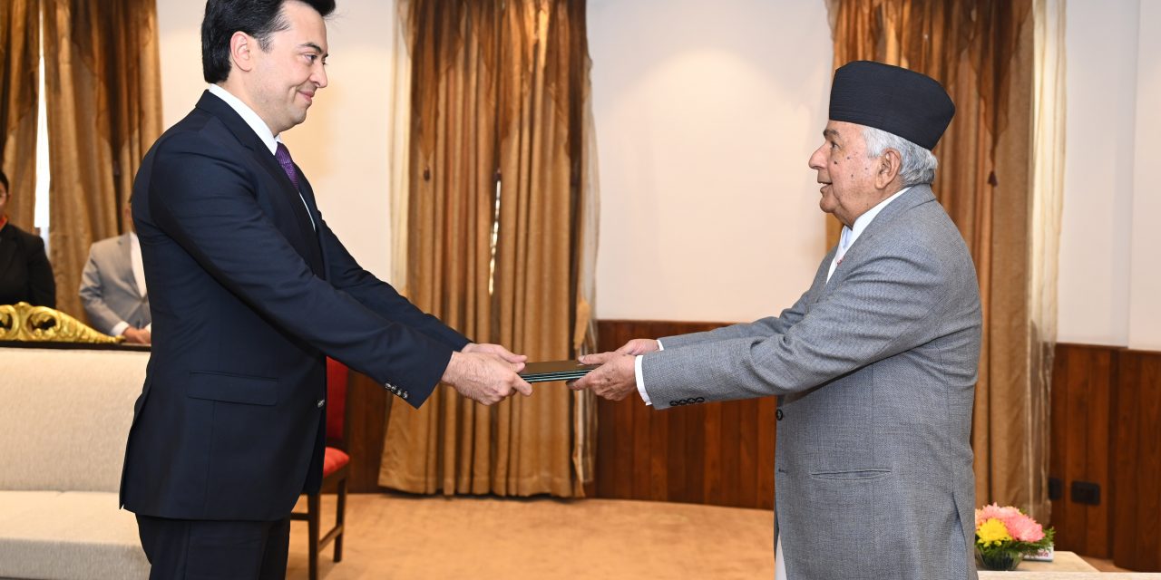 राष्ट्रपतिसमक्ष पाँच देशका राजदूतको ओहोदाको प्रमाणपत्र पेस