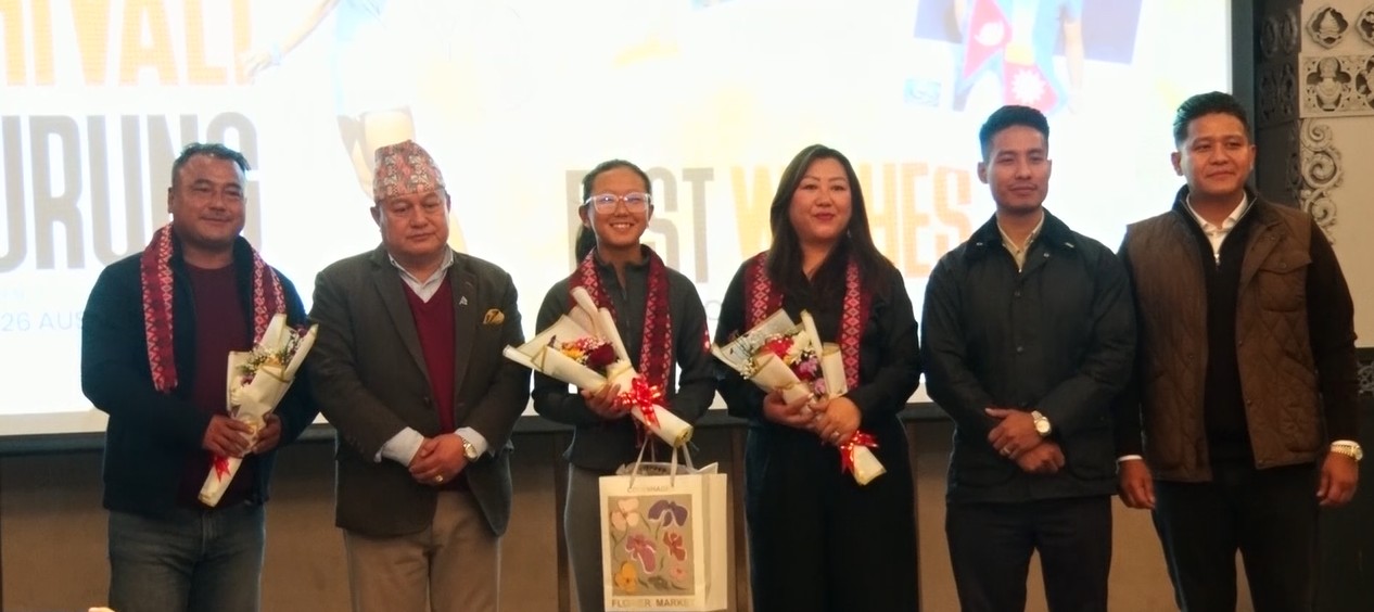 अस्ट्रेलियन ओपन जुनियर इलिट ट्रफीमा प्रतिस्पर्धा गर्न शिभाली गुरुङलाई विदाइ