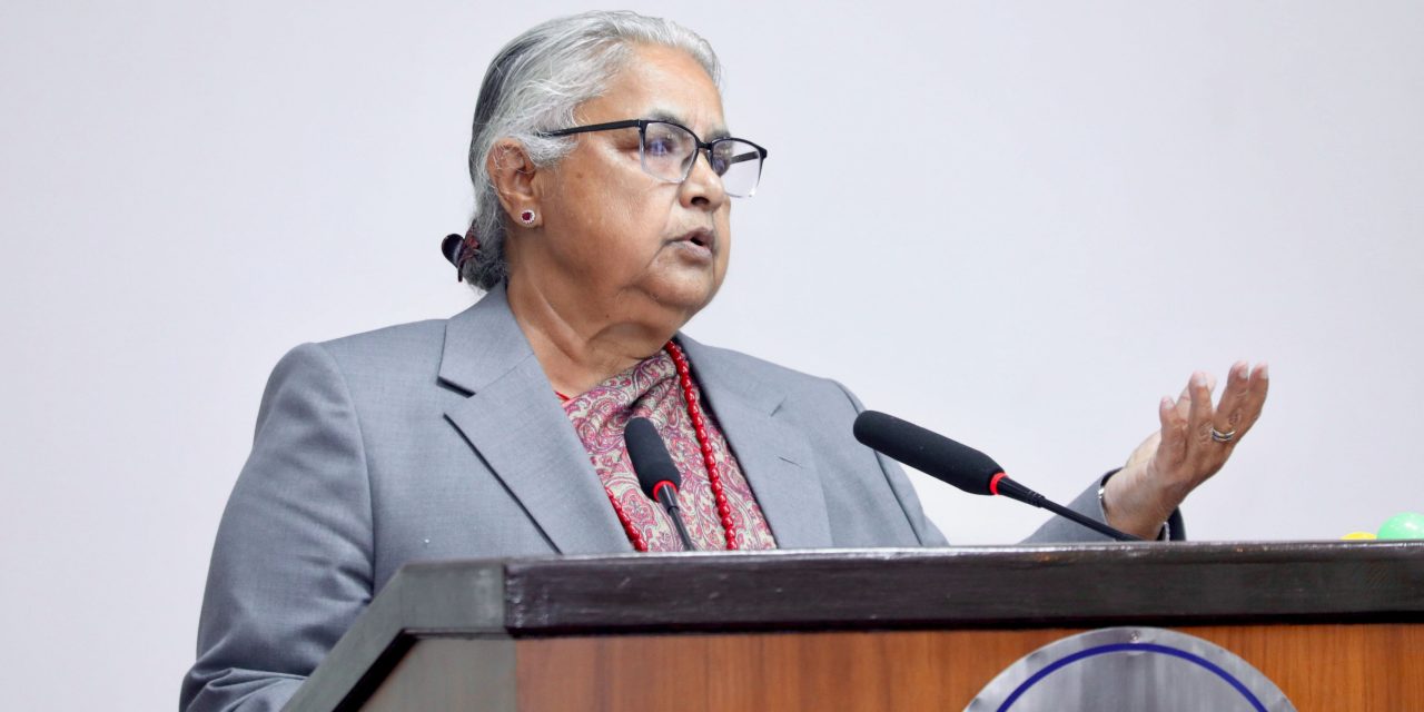 राष्ट्रियसभामा मुस्लिम आयोगको प्रतिवेदन प्रस्तुत गर्दै प्रधानमन्त्री