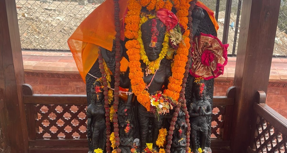 कीर्तिपुरको चारघरेमा भगवान् विष्णुको मूर्ति स्थापना