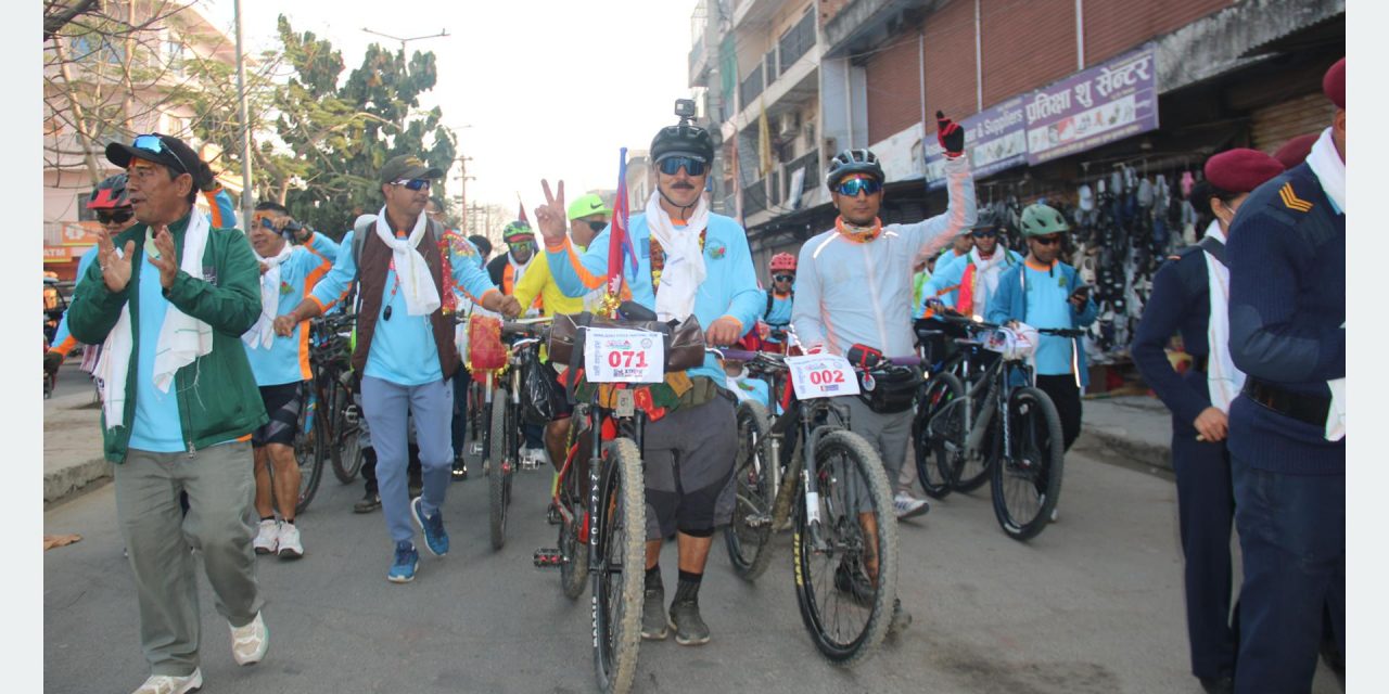 नेपालगञ्जमा आजदेखि ‘टुर द ठाकुरद्वारा’ साइकल महोत्सव