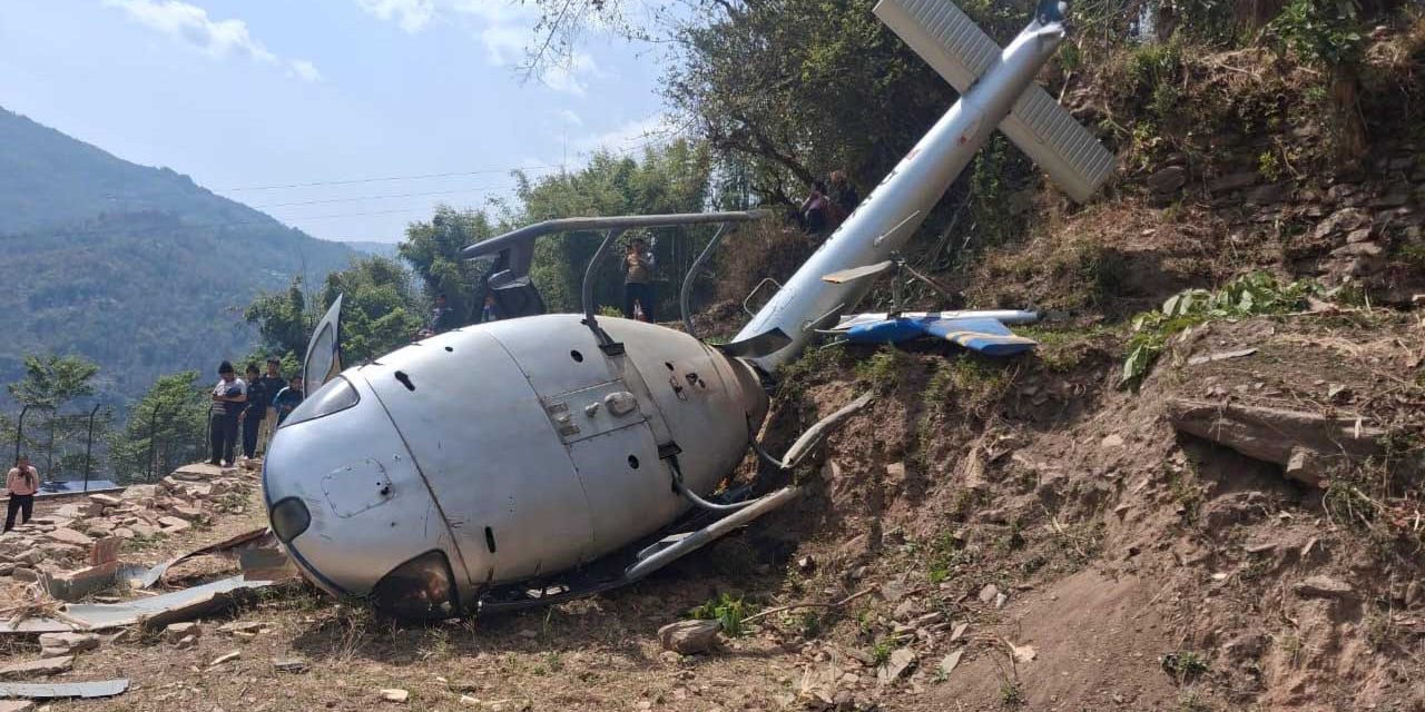 बालाबेँसी हेलिकप्टर दुर्घटनामा सवार भन्छन्, ‘दुर्घटना लगत्तै चालकले इन्जिन अफ गर्नुभयो’