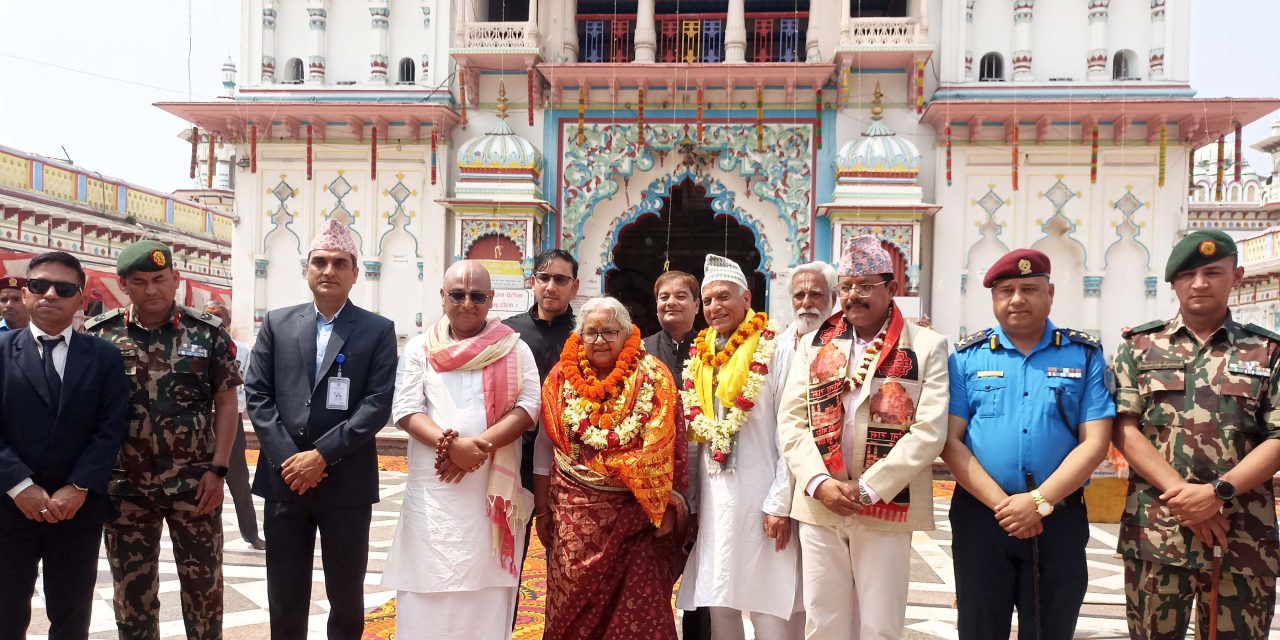 कर्णालीपछि जनकपुर पुगेकी प्रधानमन्त्री कार्कीले भनिन्– ‘शान्ति महसुस भयो’