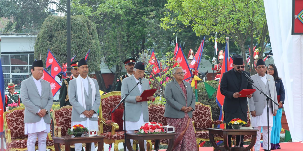 नवनियुक्त प्रधानमन्त्री शाहको नेतृत्वमा यस्तो छ १५ सदस्यीय मन्त्रिपरिषद्