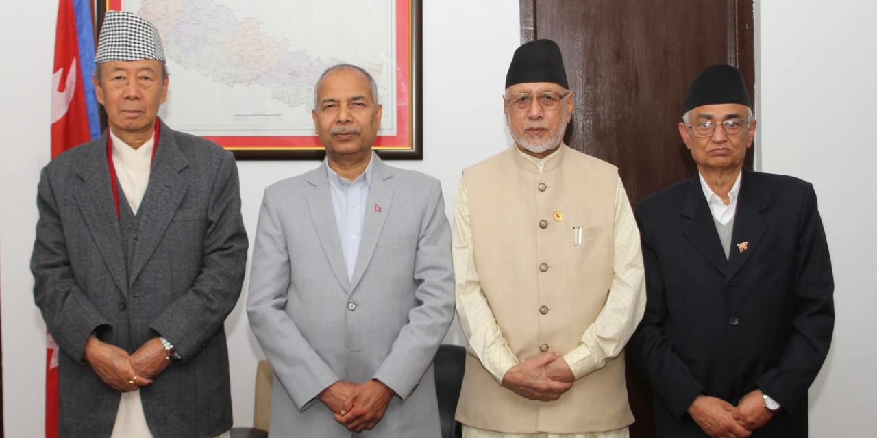 उपराष्ट्रपति यादवसँग प्रदेश प्रमुखहरूको सामूहिक भेट