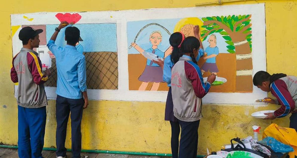 स्वास्थ्य र खेलकुदको सन्देशसहित ‘मिथिला कला’