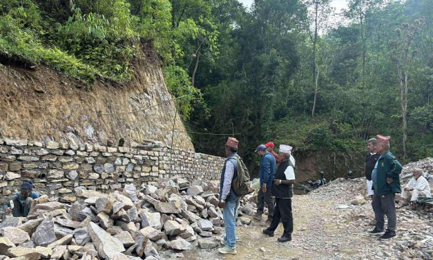 निर्माण व्यवसायीले काम नगर्दा हरिचौर-मल्म-पाण्डवखानी सडक अधुरो