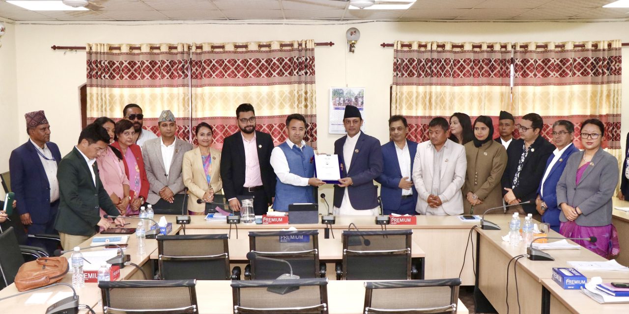 कार्य सञ्चालन नियमावलीको मस्यौदा सभामुखलाई बुझाइयो