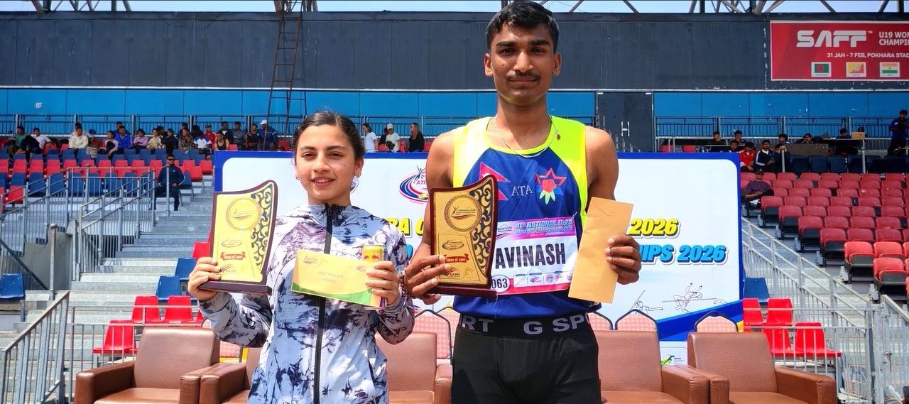 यू–२० राष्ट्रिय एथलेटिक्समा गण्डकी च्याम्पियन, अनुष्का र अभिनाश उत्कृष्ट खेलाडी