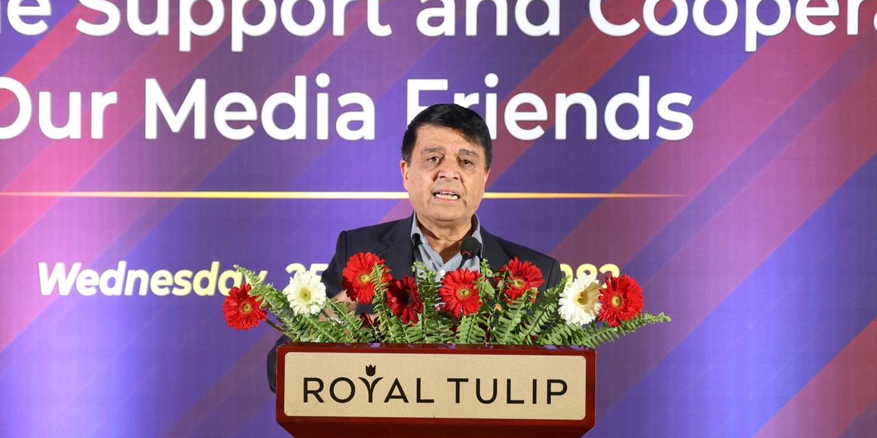 पत्रकार तथा सञ्चारकर्मीहरुलाई धन्यवाद ज्ञापन कार्यक्रममा नेपाल उद्योग वाणिज्य महासंघका अध्यक्ष चन्द्रप्रसाद ढकालको मन्तव्य