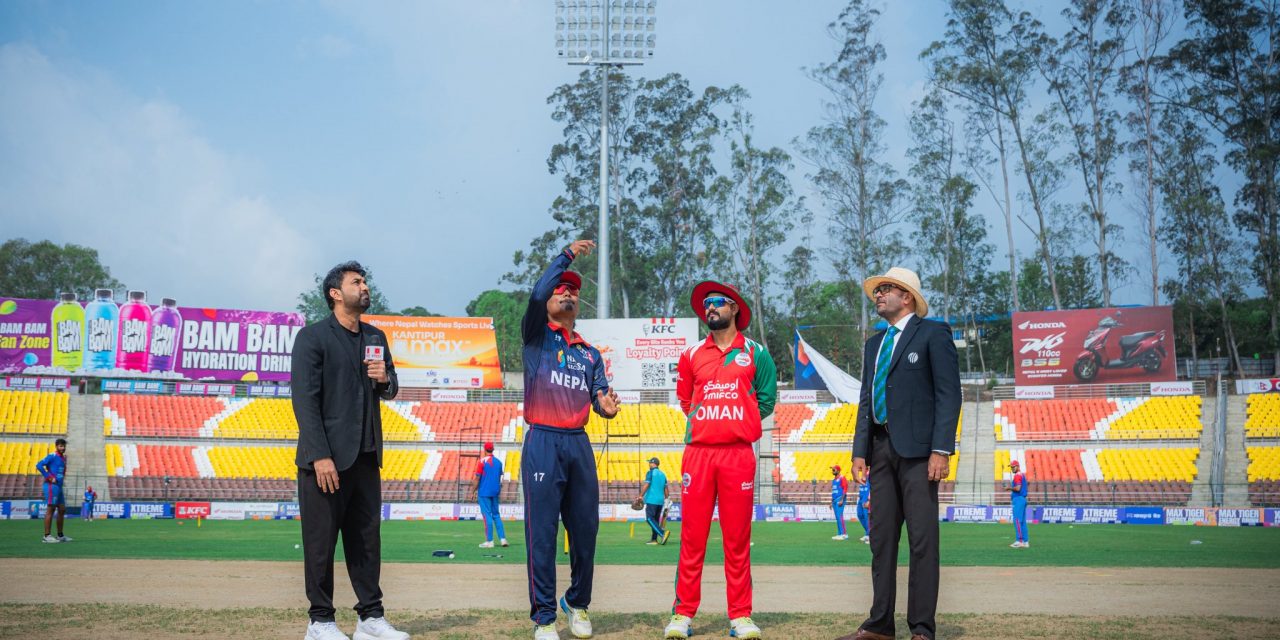 आइसिसी विश्वकप क्रिकेट लिग–२ : ओमानविरुद्धको खेलमा नेपालले बलिङ गर्दै