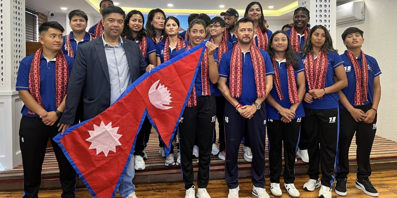 नेपाली महिला क्रिकेट टोली रुवान्डा प्रस्थान