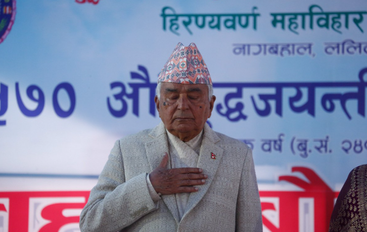 गौतम बुद्धको जन्मभूमि नेपाल हुनु नेपालीहरूका लागि गौरवको विषय : राष्ट्रपति पौडेल