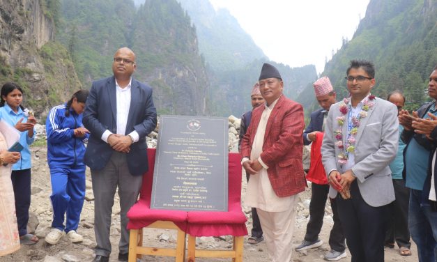 मनाङमा भारतीय सहयोगमा अस्पताल भवन निर्माण सुरु