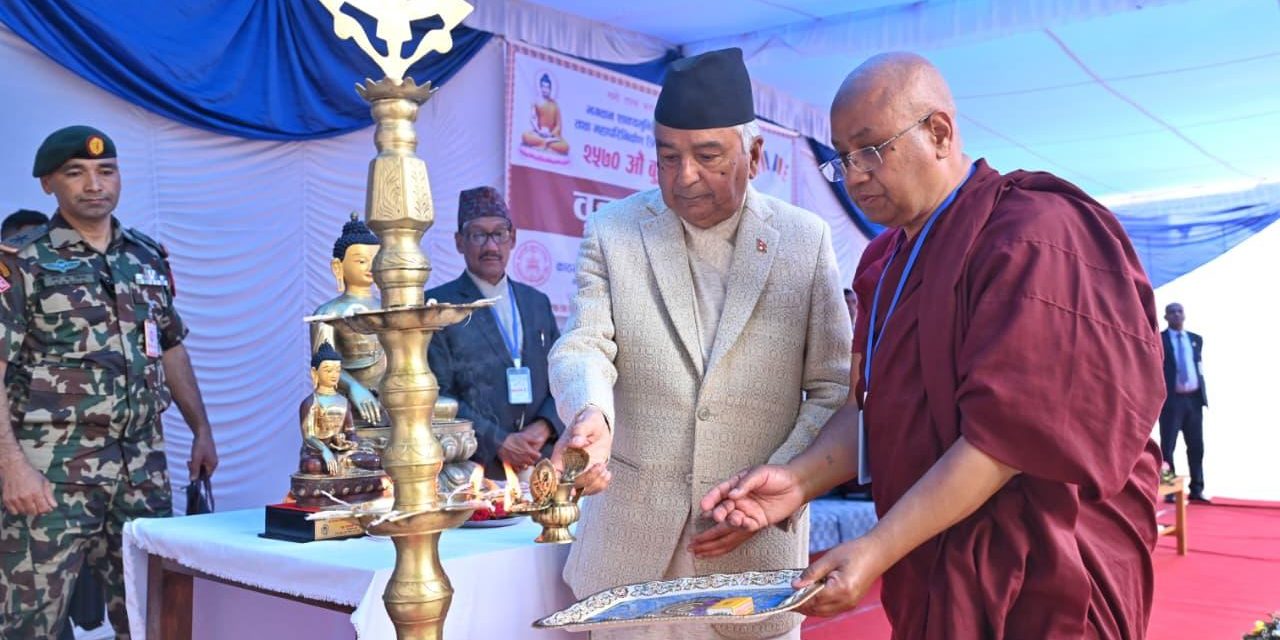 पञ्चशील र चार आर्य सत्य सिद्धान्त राष्ट्रिय एकताका मार्गनिर्देशक हुन् : राष्ट्रपति पौडेल
