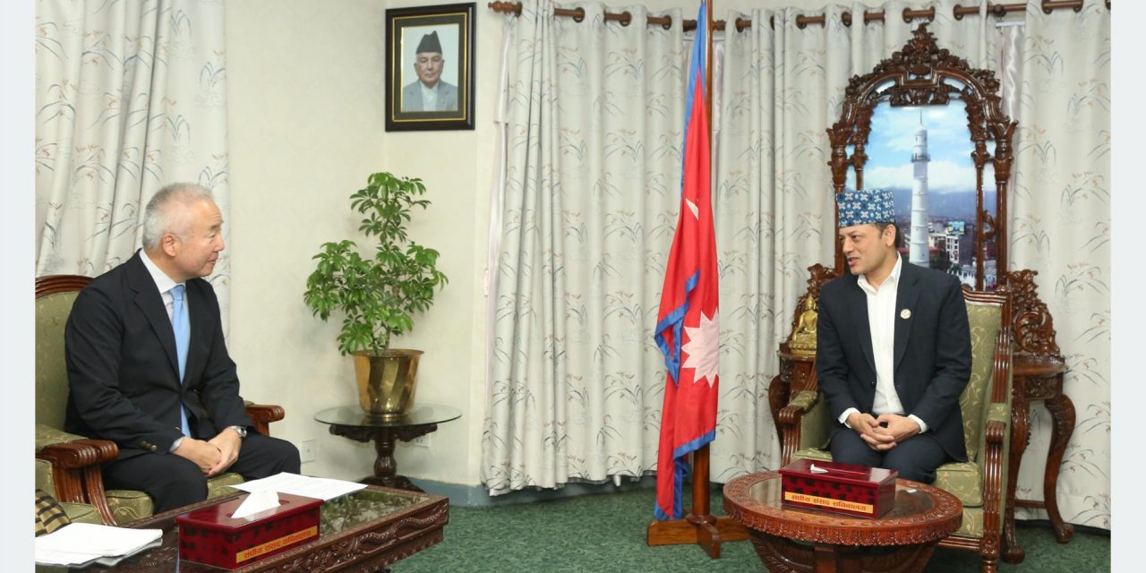 सभामुखसँग नेपालका लागि जापानी राजदूतको भेट