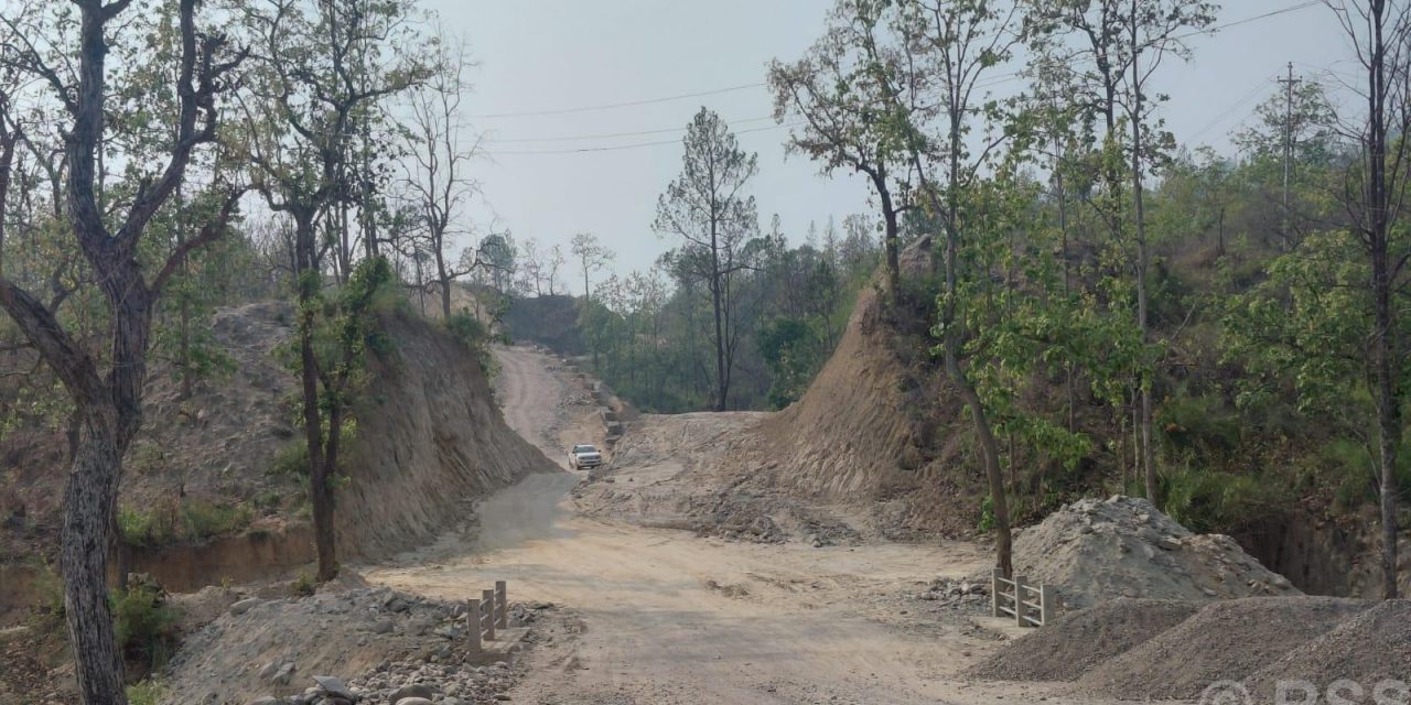 बड्डीचौर खम्बागाडे सडक निर्माण नहुँदा नागरिकलाई सास्ती