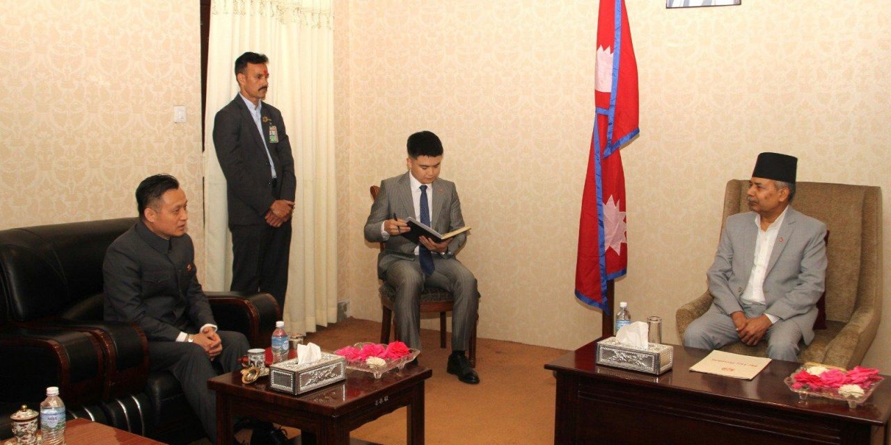 उपराष्ट्रपतिसँग चिनियाँ राजदूतको भेट