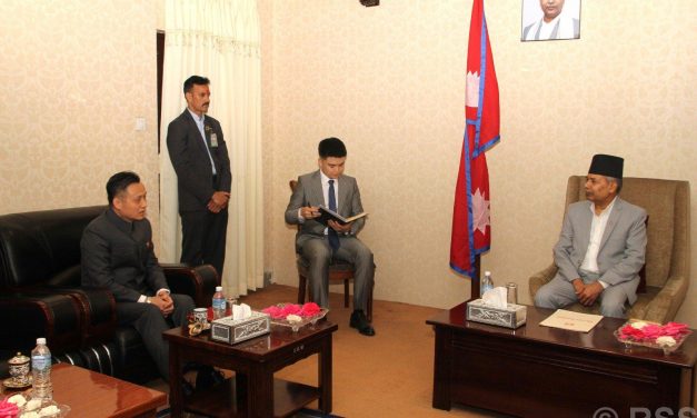 उपराष्ट्रपतिसँग चिनियाँ राजदूतको भेट