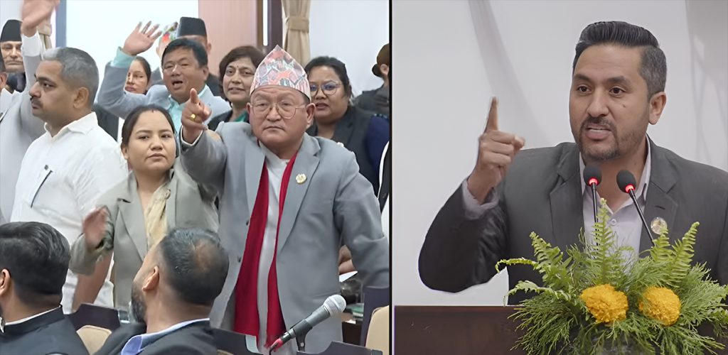 जगदीश खरेलको उत्तेजित अभिव्यक्ति पछि बिपक्षी दलका सांसदहरु थप आक्रोशित