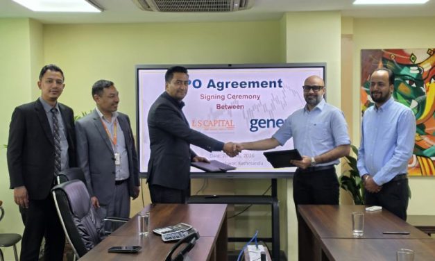 लक्ष्मी सनराईज क्यापिटल लिमिटेड र जेनेसिस भेन्चर्स लिमिटेड बीच आईपीओ निष्काशन व्यवस्थापन सम्झौता