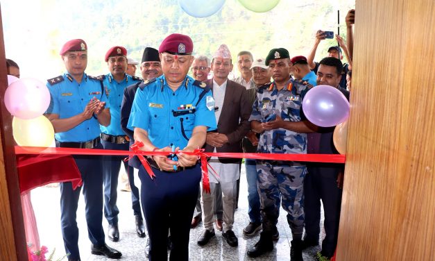 म्याग्दीमा सिंगा तातोपानी प्रहरी चौकी भवन उद्घाटन, भूकम्प प्रतिरोधी सुविधा सम्पन्न संरचना निर्माण
