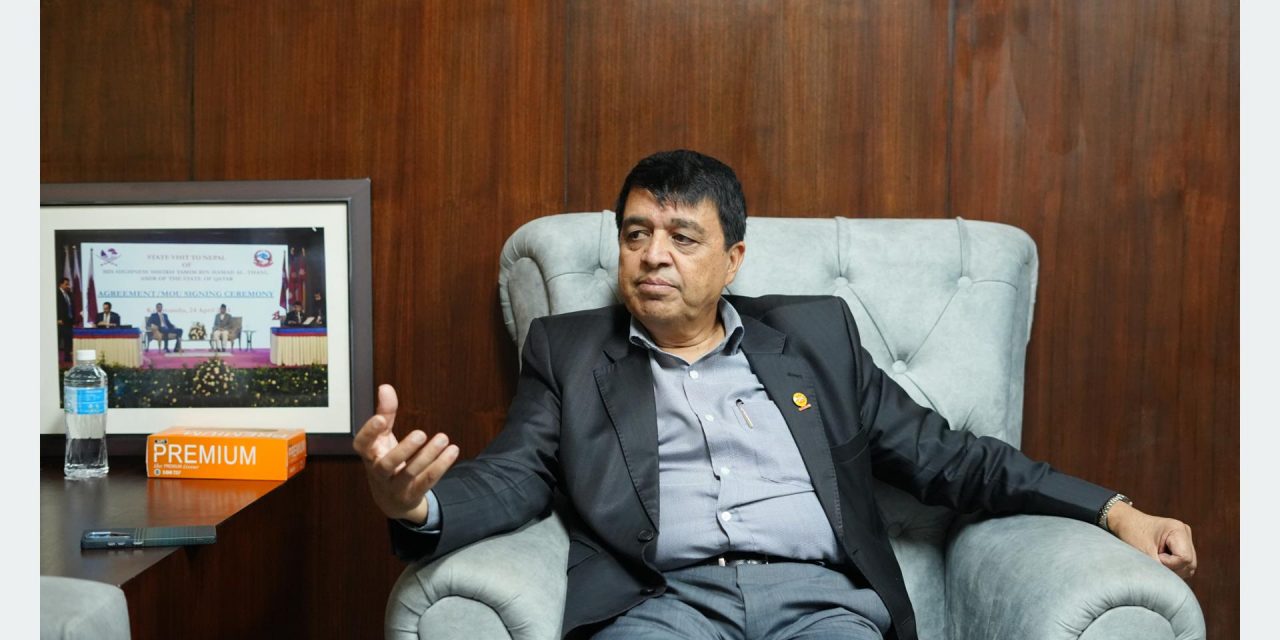 निजी क्षेत्रलाई विश्वासमा लिएर लगानीको वातावरण बनाए सरकारको आर्थिक वृद्धिको लक्ष्य सजिलै हासिल हुन्छ : अध्यक्ष ढकाल