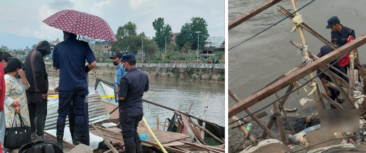 काठमाडौंमा सुकुमबासी बस्ती हटाउने अभियानबीच एक जना सुकुमबासी बागमती नदीमा मृत फेला