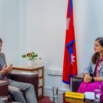 स्वास्थ्यमन्त्री मेहतासँग अमेरिकाका कार्यवाहक राजदूतको शिष्टाचार भेट