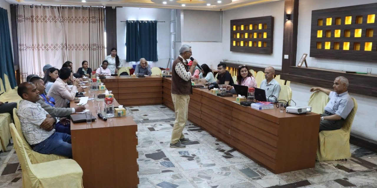 शिक्षा पत्रकारका लागि क्षमता वृद्धि तालिम
