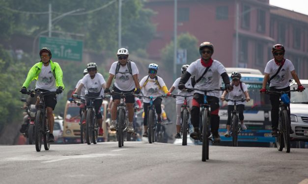 विश्व वातावरण दिवसमा सांग्रिला बैंकको साइकल र्‍याली, १४ किलोमिटर यात्रा पूरा