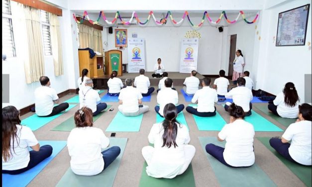 भारतीय दूतावास र आयुर्वेद क्याम्पसको संयुक्त आयोजनामा विश्वविद्यालय परिसरमा विशेष योग सत्र सम्पन्न