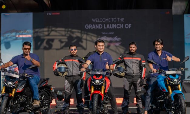 टीभीएस मोटर कम्पनीले सार्वजनिक गर्‍यो नेपालकै सबैभन्दा शक्तिशाली टीभीएस अपाचे आरटीआर १६० फोर भी
