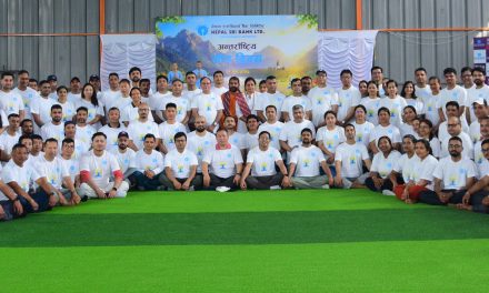 नेपाल एसबीआई बैंकद्वारा अन्तर्राष्ट्रिय योग दिवस २०२६ अवसरमा योग कार्यक्रम सम्पन्न