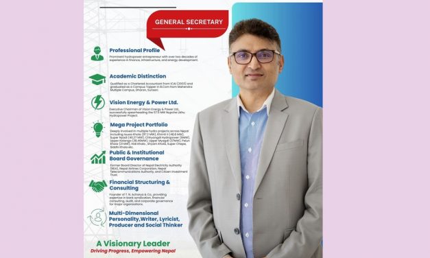 दुई दशकभन्दा बढी अनुभव बोकेका वित्त विज्ञ तथा जलविद्युत् उद्यमी टी.एन. आचार्य
