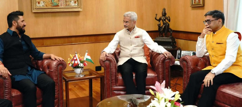 सभापति लामिछाने र भारतीय विदेशमन्त्री जयशङ्करबीच भेटवार्ता