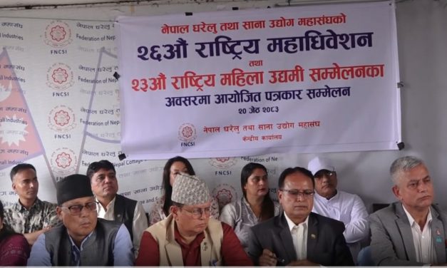 घरेलु महासंघ पत्रकार सम्मेलन