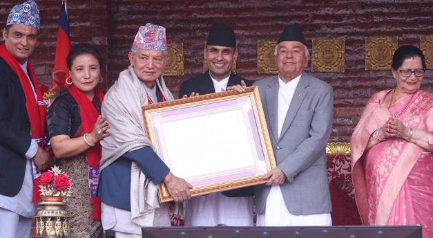 राष्ट्रिय चलचित्र पुरस्कार २०८२ राष्ट्रपति रामचन्द्र पौडेलद्वारा प्रदान
