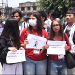 कक्षा १२ को नतिजाप्रति असन्तुष्टि जनाउँदै विद्यार्थीहरूले काठमाडौंमा विरोध प्रदर्शन
