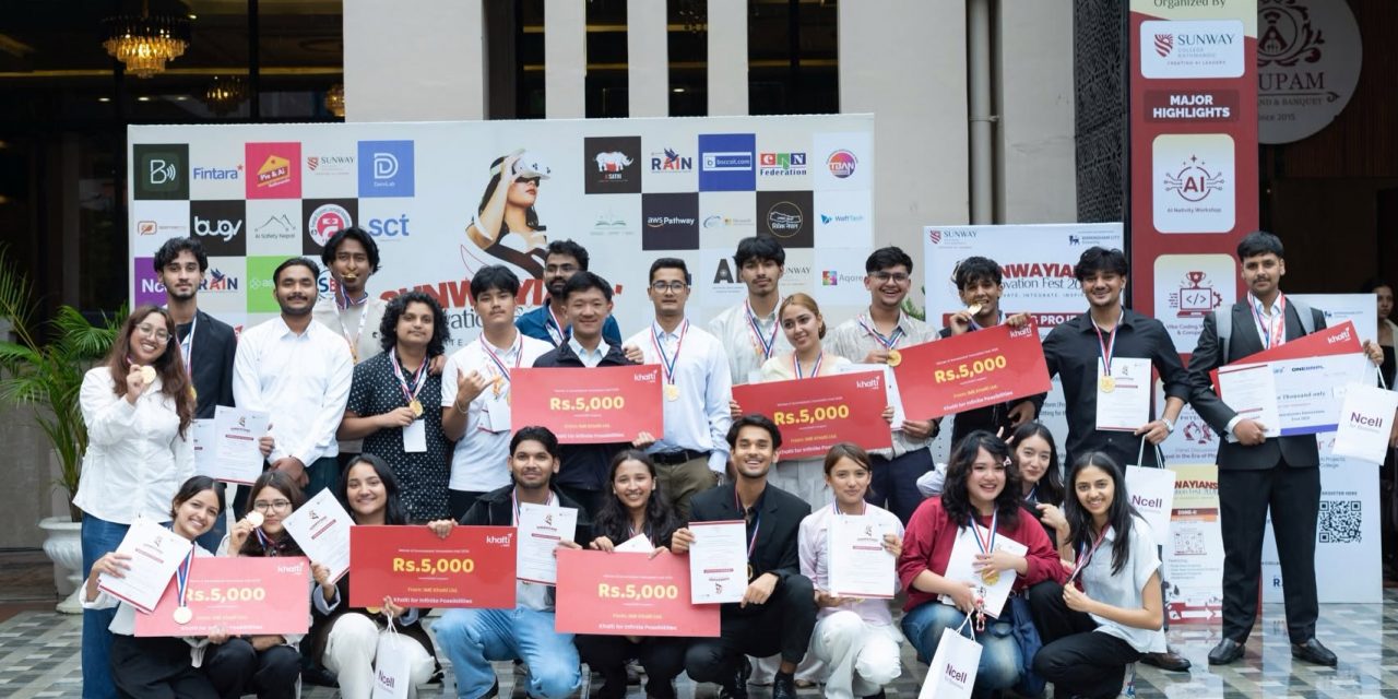 ‘सनवेयन्स इनोभेसन फेस्ट २०२६’ भव्य रूपमा सम्पन्न, एआइ तथा इन्नोभेसनको केन्द्र बन्दै सन्वे कलेज