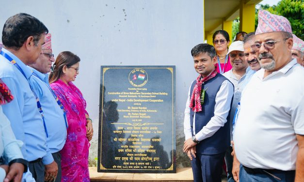 भारत सरकारको सहयोगमा कञ्चनपुरमा विद्यालय भवन निर्माण सुरु, १.९ करोडको परियोजनाको शिलान्यास