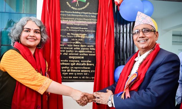 नेपालको लुम्बिनी प्रदेशको दाङमा उच्च प्रभाव सामुदायिक विकास परियोजनाको उद्घाटन
