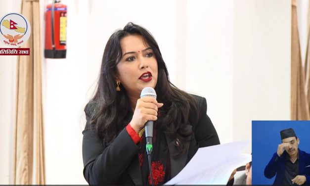राप्रपा प्रमुख सचेतक खुस्वु ओलीको प्रश्न – गोली चलाउने आदेश कसले दियो ?