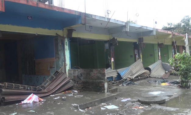 कोशी अस्पतालको जग्गा खाली, ३२ वटा सटर हटाइयो