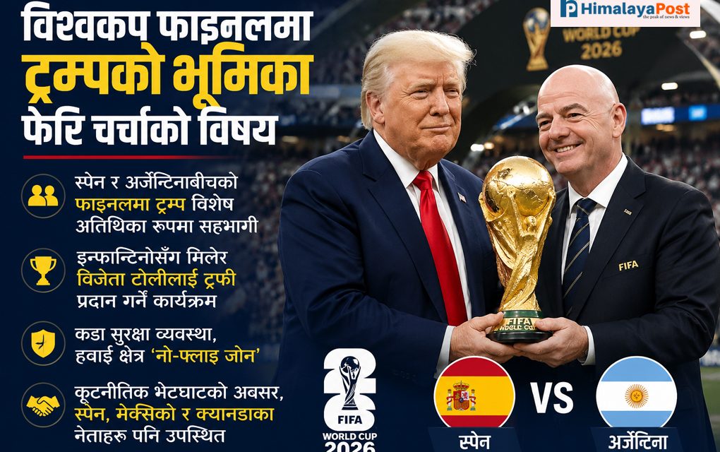 विश्वकप फाइनलमा ट्रम्पको भूमिका फेरि चर्चामा