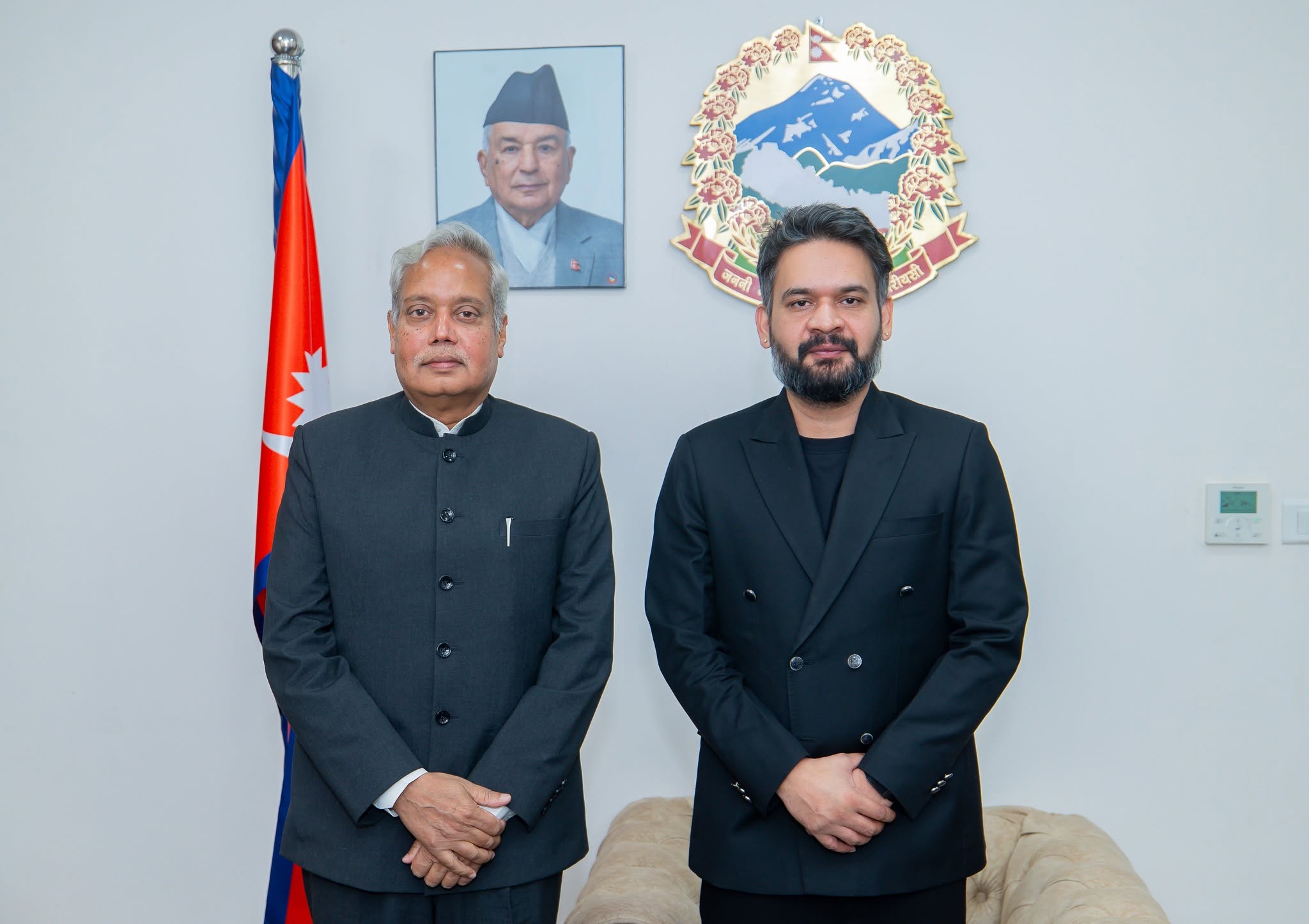 प्रधानमन्त्री बालेंद्र शाहसँग भारतीय राजदूत नवीन श्रीवास्तवको शिष्टाचार भेट, द्विपक्षीय सम्बन्ध र सहकार्यबारे छलफल