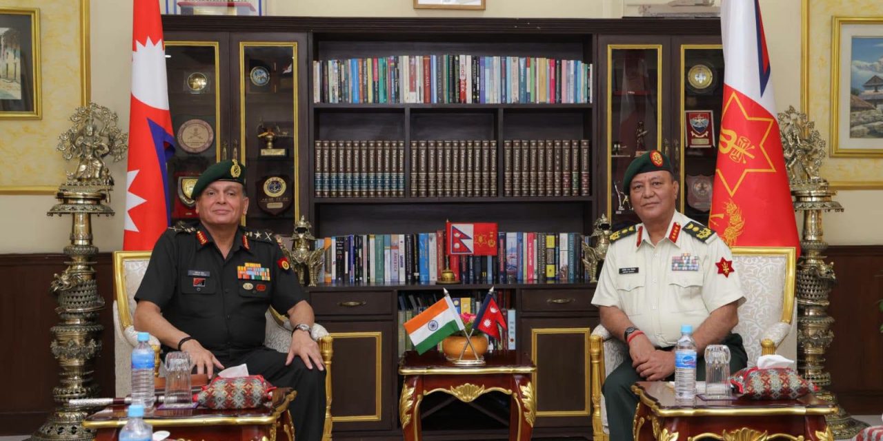 प्रधानसेनापति सिग्देल र भारतीय सेनाध्यक्षबीच जंगी अड्डामा भेटवार्ता